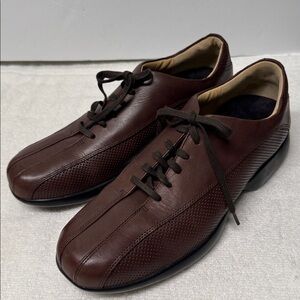 Men’s Aetrex Brown Leather Lace-up Shoes